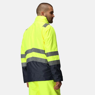 Men's Waterproof 3 In 1 Hi-Vis Jacket