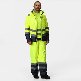 Men's Waterproof 3 In 1 Hi-Vis Jacket