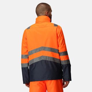 Men's Waterproof 3 In 1 Hi-Vis Jacket