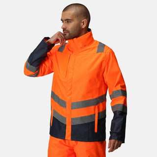 Men's Waterproof 3 In 1 Hi-Vis Jacket