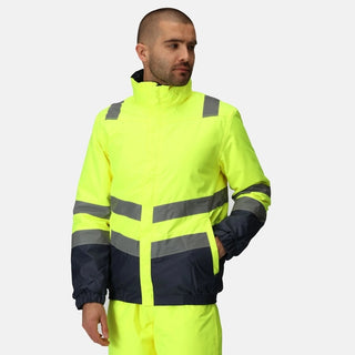 Men's Waterproof Hi-Vis Bomber Jacket