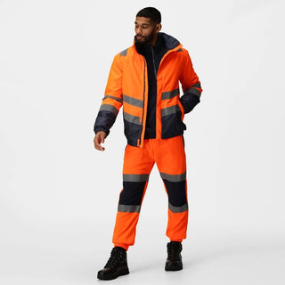 Men's Waterproof Hi-Vis Bomber Jacket