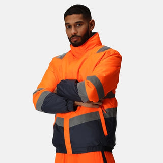 Men's Waterproof Hi-Vis Bomber Jacket