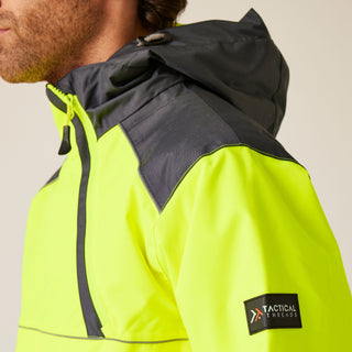 Men's Hi-Vis Waterproof Insulated Reflective Overhead Bomber Jacket