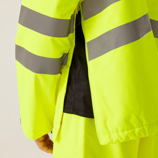Men's Hi-Vis Waterproof Insulated Reflective Overhead Bomber Jacket