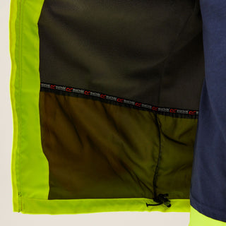 Men's Hi-Vis Waterproof Reflective Hooded Jacket