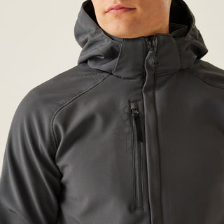Men's Repeller Lined Softshell Hooded Jacket