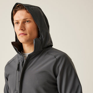 Men's Repeller Lined Softshell Hooded Jacket