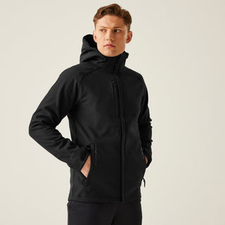 Men's Repeller Lined Softshell Hooded Jacket