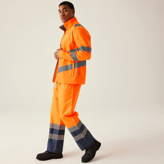 Men's Hi-Vis Pro Contract Ablaze 2 Layer Softshell Jacket
