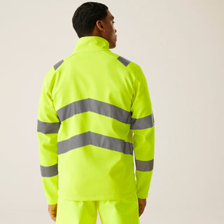 Men's Hi-Vis Pro Contract Ablaze 2 Layer Softshell Jacket