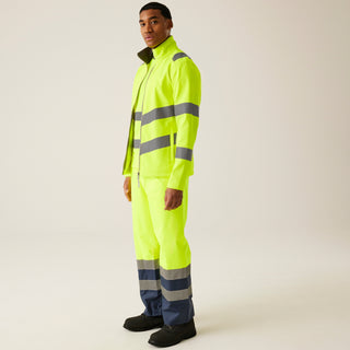 Men's Hi-Vis Pro Contract Ablaze 2 Layer Softshell Jacket
