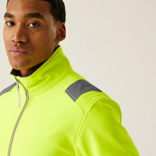 Men's Hi-Vis Pro Contract Ablaze 2 Layer Softshell Jacket