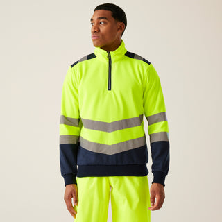 Men's 2-tone Quarter-Zip Top