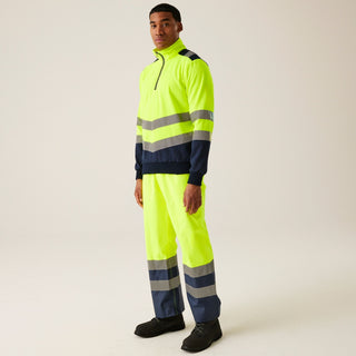 Men's 2-tone Quarter-Zip Top