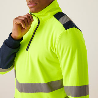 Men's 2-tone Quarter-Zip Top