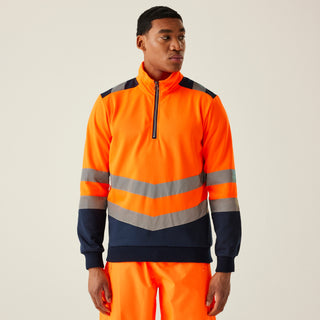 Men's 2-tone Quarter-Zip Top