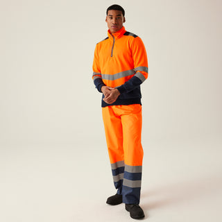Men's 2-tone Quarter-Zip Top