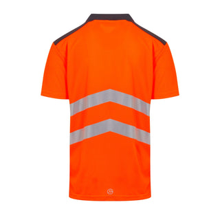 Men's Tactical Hi Vis Reflective Polo Work Shirt