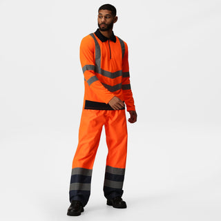 Men's Hi-Vis Long Sleeved Polo Shirts