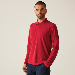 Men's 65/35 LS Polo Top