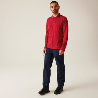 Men's 65/35 LS Polo Top
