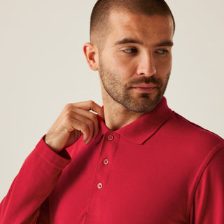 Men's 65/35 LS Polo Top