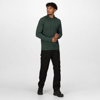 Men's 65/35 LS Polo Top