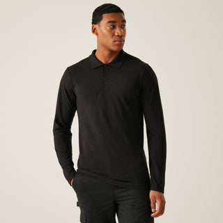 Men's 65/35 LS Polo Top