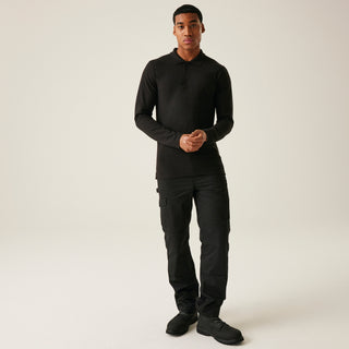 Men's 65/35 LS Polo Top