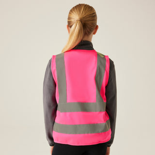 Kids' Hi Vis Vest Fluro Red