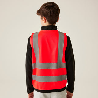 Kids' Hi Vis Vest Fluro Red