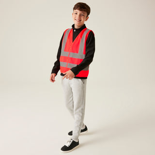 Kids' Hi Vis Vest Fluro Red