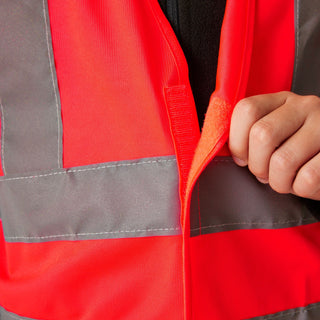 Kids' Hi Vis Vest Fluro Red