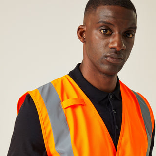Men's Essential HI-VIS Easy Print Vest Pack of 10