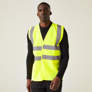 Men's Essential HI-VIS Easy Print Vest Pack of 10
