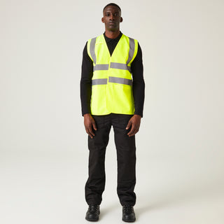 Men's Essential HI-VIS Easy Print Vest Pack of 10