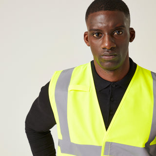 Men's Essential HI-VIS Easy Print Vest Pack of 10